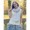 écharpe 77542 voile de coton Bleu clair Ewa i Walla - 2