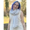écharpe 77542 voile de coton Bleu clair Ewa i Walla - 1