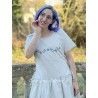 robe 55745 coton Écru à rayures bleues Ewa i Walla - 4