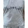 robe 55745 coton Écru à rayures bleues Ewa i Walla - 10