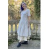 robe 55745 coton Écru à rayures bleues Ewa i Walla - 1