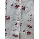 veste longue TIAGO flex écru à imprimé fleurs Les Ours - 16