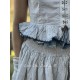 gilet 33325 coton Écru à rayures bleues Ewa i Walla - 18