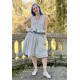 gilet 33325 coton Écru à rayures bleues Ewa i Walla - 9