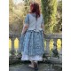 gilet 33325 coton Écru à rayures bleues Ewa i Walla - 5