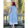 robe 55735 voile de coton Bleu à fleurs Ewa i Walla - 6