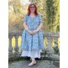robe 55735 voile de coton Bleu à fleurs Ewa i Walla - 3