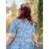 robe 55735 voile de coton Bleu à fleurs Ewa i Walla - 7