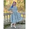 robe 55735 voile de coton Bleu à fleurs Ewa i Walla - 9