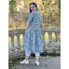 robe 55735 voile de coton Bleu à fleurs Ewa i Walla - 12