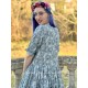 robe 55735 voile de coton Bleu à fleurs Ewa i Walla - 13