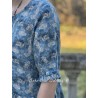 robe 55735 voile de coton Bleu à fleurs Ewa i Walla - 21