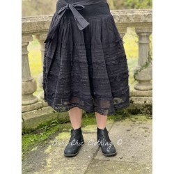 jupe 22149 organdie Noir Ewa i Walla - 1