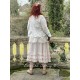 blouse OWEN white cotton voile with flower print Les Ours - 18