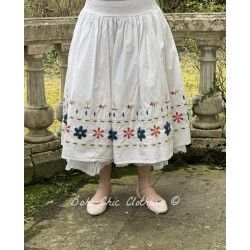 skirt 22135 White cotton Ewa i Walla - 1