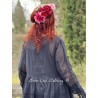 robe 55754 organdie Noir Ewa i Walla - 5