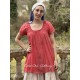 tunic EVY raspberry cotton voile Les Ours - 6