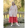 veste longue TIAGO flex écru à imprimé fleurs Les Ours - 6