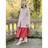 veste longue TIAGO flex écru à imprimé fleurs Les Ours - 5