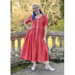 dress SONIA raspberry cotton