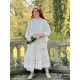 blouse OWEN white cotton voile with flower print Les Ours - 5