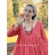 robe SOLINE voile de coton framboise Les Ours - 3