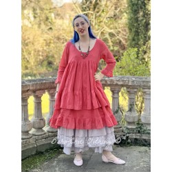 robe SOLINE voile de coton framboise Les Ours - 1