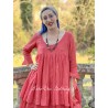 robe SOLINE voile de coton framboise Les Ours - 2