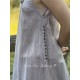robe LÉA voile de coton bleu gris à petits pois rouges Les Ours - 9