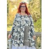 tunic 44799 Flower cotton black Ewa i Walla - 8