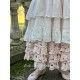 dress SOLINE white cotton voile with flower print and small red dots Les Ours - 12