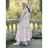 skirt / petticoat ANGELIQUE ecru cotton voile with flower print Les Ours - 7