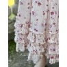 skirt / petticoat ANGELIQUE ecru cotton voile with flower print Les Ours - 5