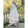 skirt / petticoat ANGELIQUE ecru cotton voile with flower print Les Ours - 9