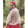 blouse OWEN ecru cotton voile with flower print Les Ours - 4
