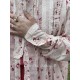 blouse OWEN ecru cotton voile with flower print Les Ours - 8