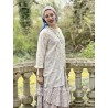 chemise ELENI voile de coton blanc à imprimé fleurs Les Ours - 3