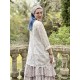 chemise ELENI voile de coton blanc à imprimé fleurs Les Ours - 4