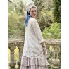 chemise ELENI voile de coton blanc à imprimé fleurs Les Ours - 4