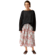 jupe 22140 coton Fleurs rouges Ewa i Walla - 15