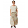 jupe 22154 voile de coton Jaune à fleurs Ewa i Walla - 16
