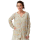 chemisier 44821 voile de coton Jaune à fleurs Ewa i Walla - 18