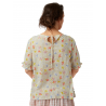 blouse 44817 Yellow flower cotton voile Ewa i Walla - 14