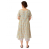 robe 55736 voile de coton Jaune à fleurs Ewa i Walla - 15