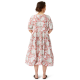 robe 55741 coton Fleurs rouges Ewa i Walla - 17