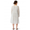 robe 55750 organdie Blanc à petits pois verts Ewa i Walla - 17