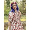 robe 55741 coton Fleurs rouges Ewa i Walla - 4
