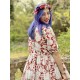 robe 55741 coton Fleurs rouges Ewa i Walla - 6