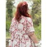 robe 55741 coton Fleurs rouges Ewa i Walla - 15