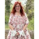 robe 55741 coton Fleurs rouges Ewa i Walla - 11